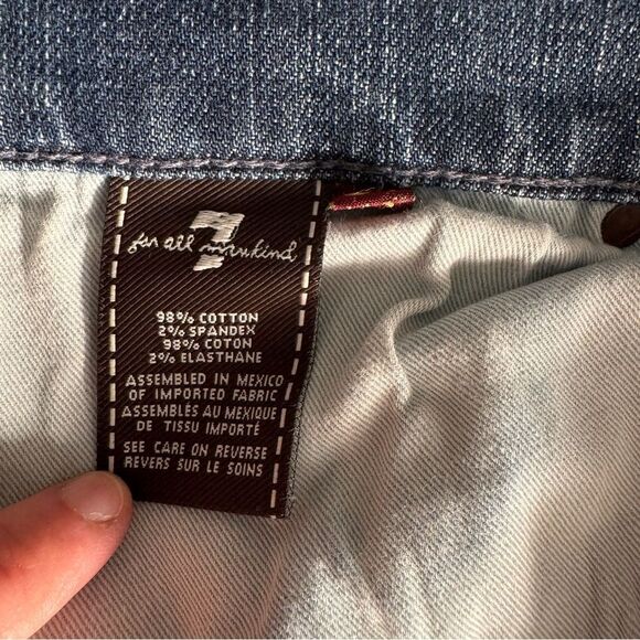 7 For All Mankind Blue Bootcut Jeans - Picture 10 of 12